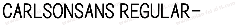 CarlsonSans Regular字体转换